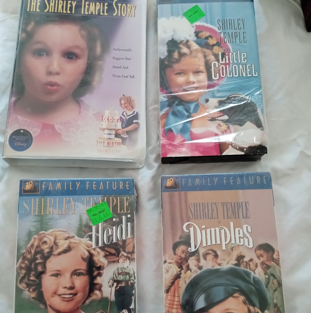4 VHS Shirley Temple